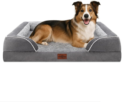 Comfort Expression Large Dog Beds Waterproof Orthopedic Foam Dog Sofa Beds Comfy Pet Bed with