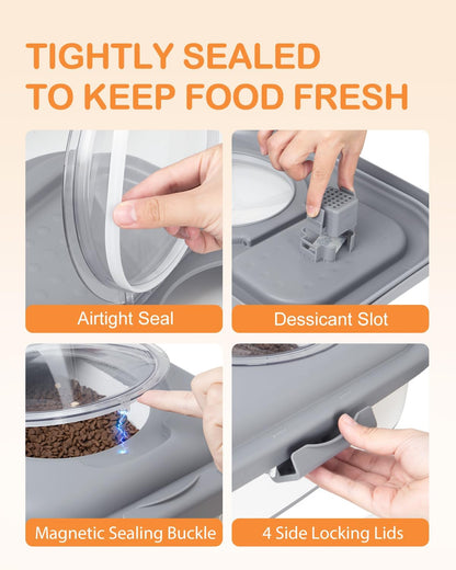 25-28lbs Dog Food Storage Container, Collapsible Dog Food Container, Wheels, Handle, Airtight Pet