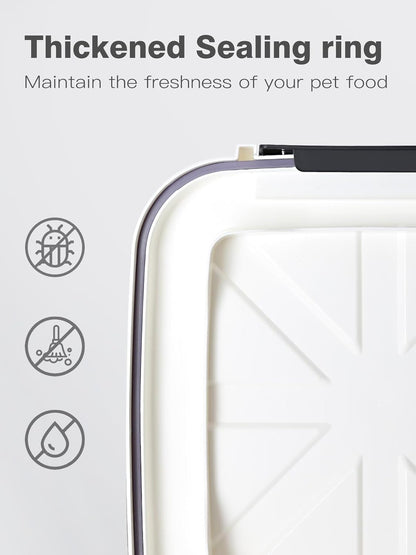 Pet Food Storage Container, 5 lbs Dog Cat Treat Storage Bin with Lid, Dry Food Storage for Dog