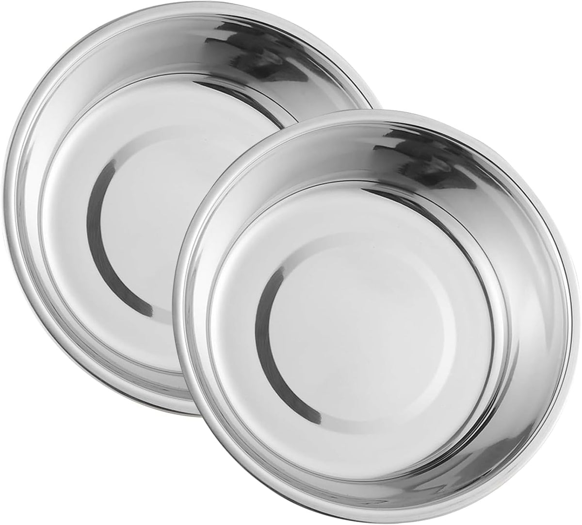 Stainless Steel Raised Cat Food Bowl for 2 Bowls, 5.5-Inch Replaceable Cat Bowl, Pack of 2 （Not fit