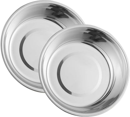 Stainless Steel Raised Cat Food Bowl for 2 Bowls, 5.5-Inch Replaceable Cat Bowl, Pack of 2 （Not fit