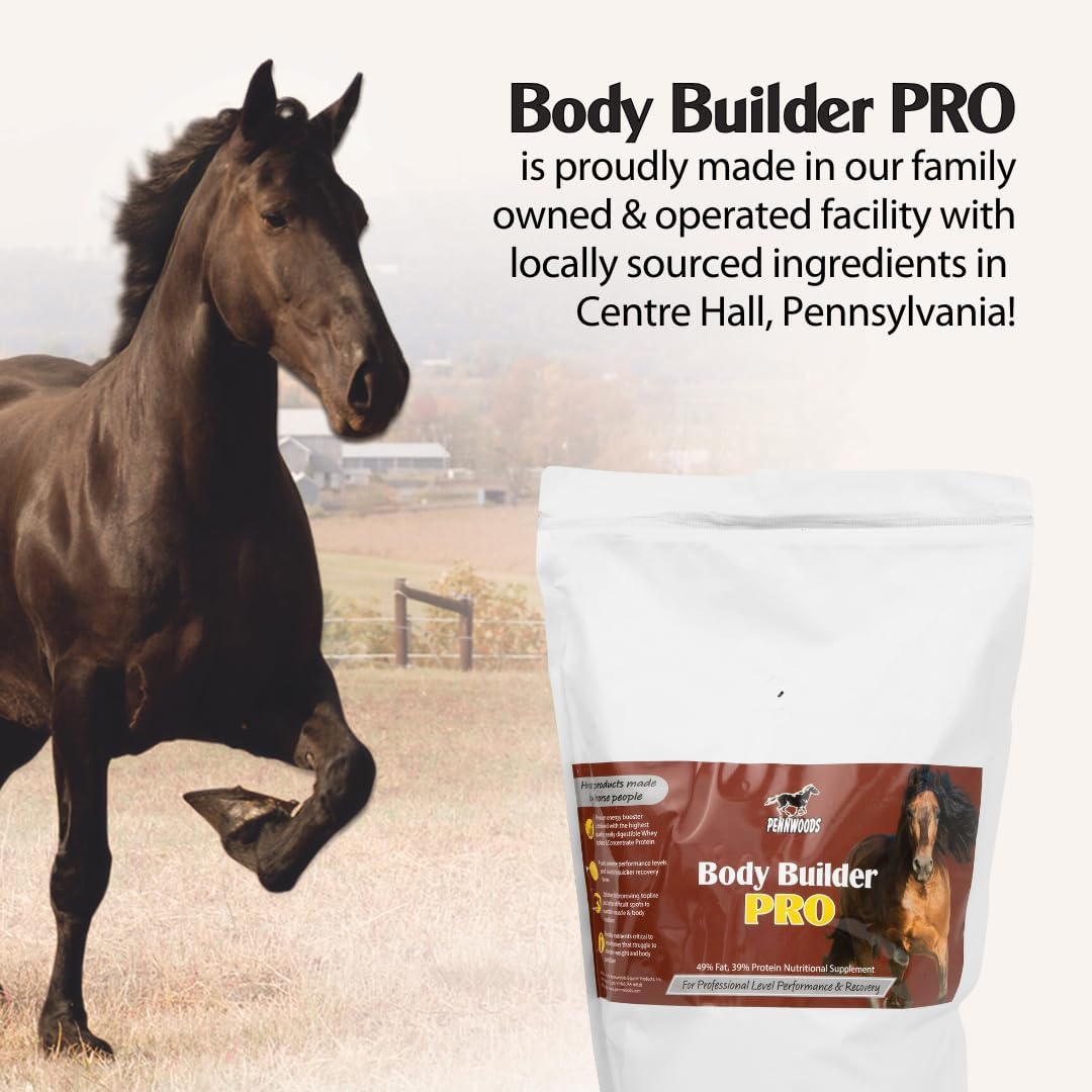 Body Builder Pro, Horse Weight Gain Supplement, Premium High Fat Energy Booster, with Whey Isolate