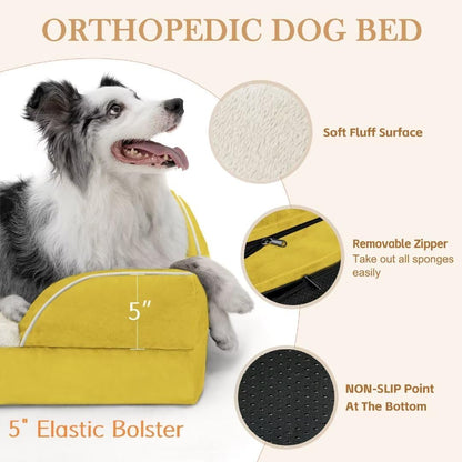 Comfort Expression Orthopedic Dog Beds, Jumbo Dog Bed for Extra Large Dogs, Waterproof Dogs Beds