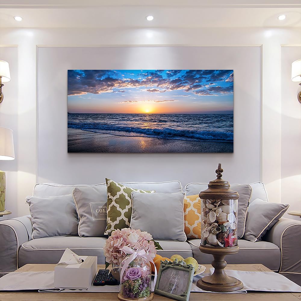 Lapremoly Large Canvas Wall Art For Living Room farmhouse Wall Decor For Office Ocean Wave Wall