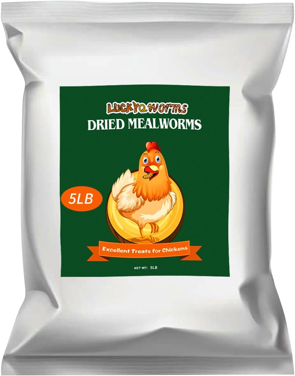 Dried Mealworms 5Lbs, High-Protein Bulk Mealworms, 100% Non-GMO Mealworm Treats for Birds