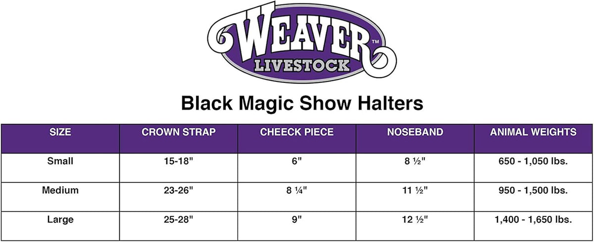 Weaver Livestock Leather Magic Show Cattle Halter, Adjustable, Modern Style Cow Calf Halter