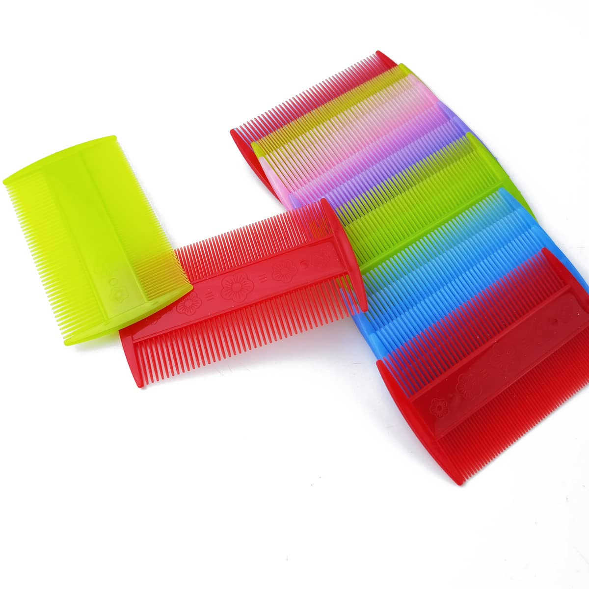 NSBELL 20PCS Comb for Cats, Lice Comb for Dogs, Double Sided Cat Comb for Short Hair of Pets or