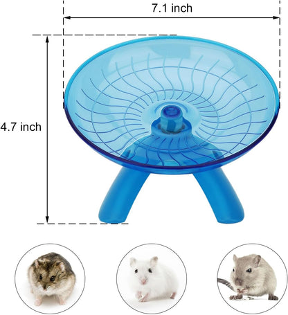 Hamster Wheel Flying Saucer Silent Exercise Wheel Running Wheel for Hamsters, Gerbils, Mice and