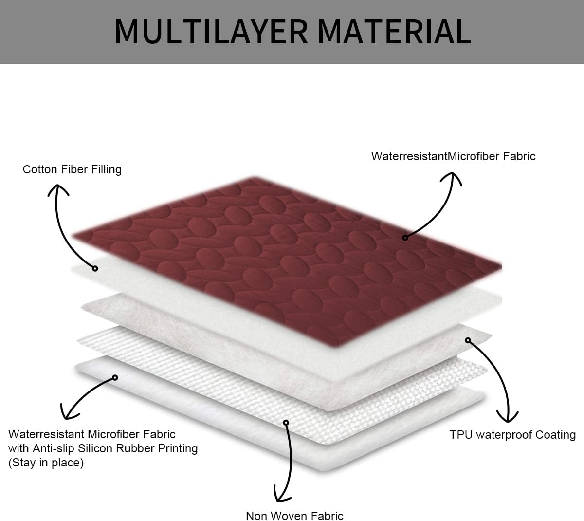 Ameritex Pet Bed Cover Dog Bed Blanket for Sofa and Furniture Waterproof New Pattern Design (40x50