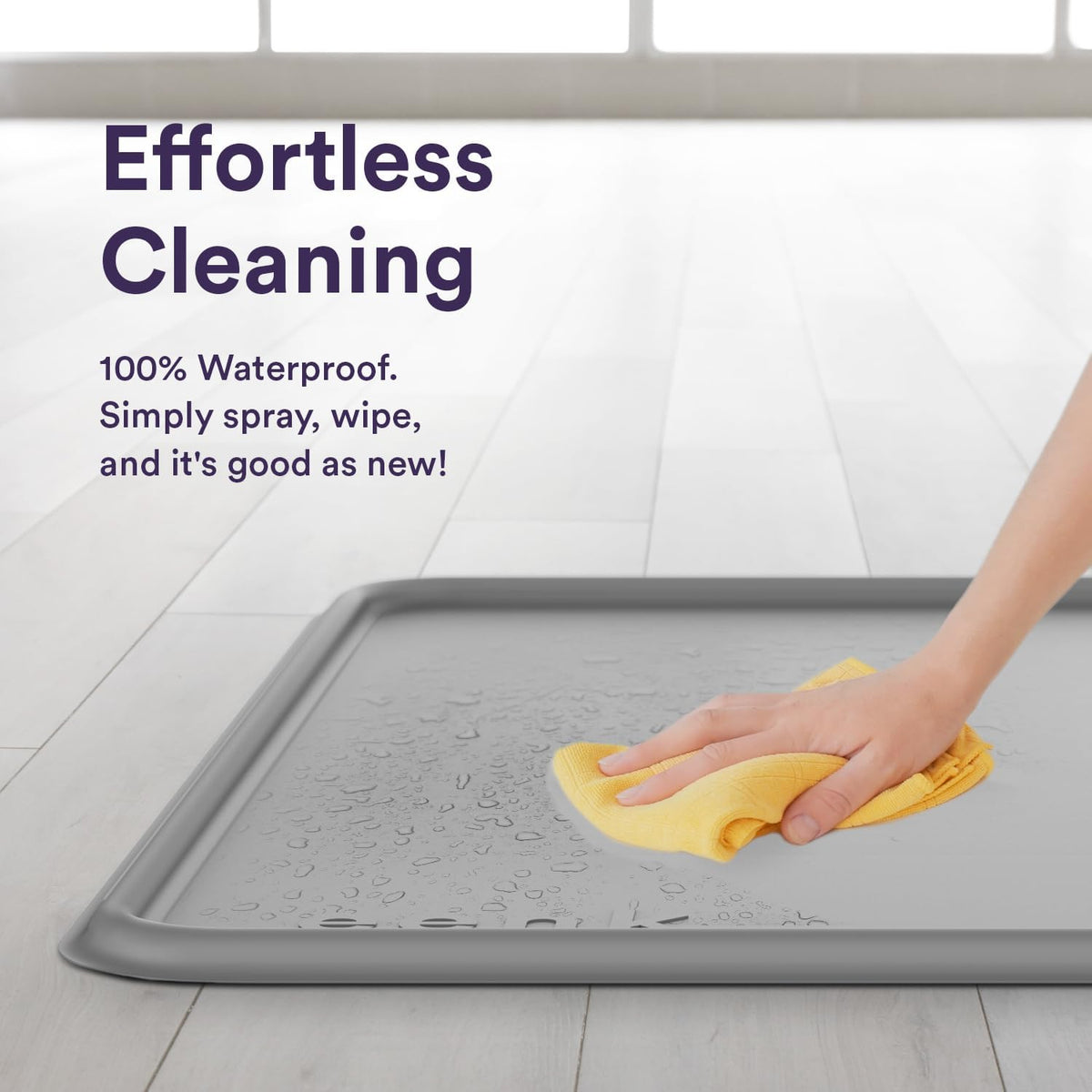 Pee Pad Tray Holder for Dogs - Fits Up to 22 x 22 in. Square Potty Training Pads No Spill Raised