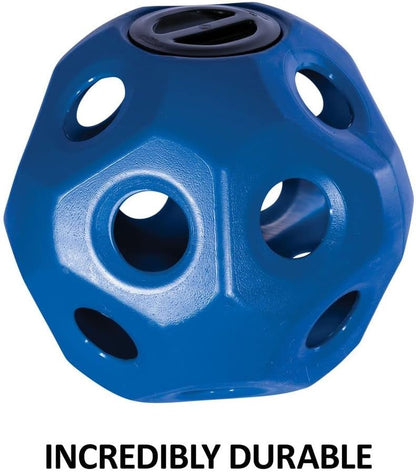 Schneiders Slow Feed Hay Ball Feeder for Horses | Color Blue Horse Stable Companion | Slow Feed