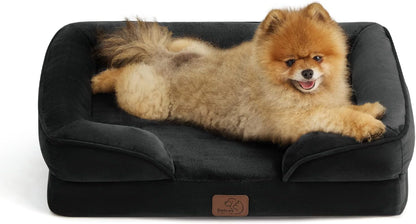 Bedsure Orthopedic Dog Beds for Small Dogs - Washable Small Dog Cat Bed Waterproof, Comfort Pet