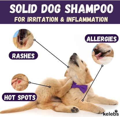 Kelebs Dog Shampoo | Allergies and itching | Dog Shampoo for Sensitive Skin | All Natural Dog Soap