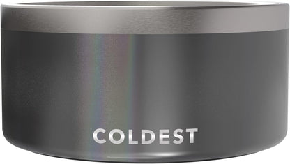 Coldest Dog Bowl - Anti Rust Metal, Non Slip, 3 Layers Insulated Stainless Steel Dog Bowls - Spill