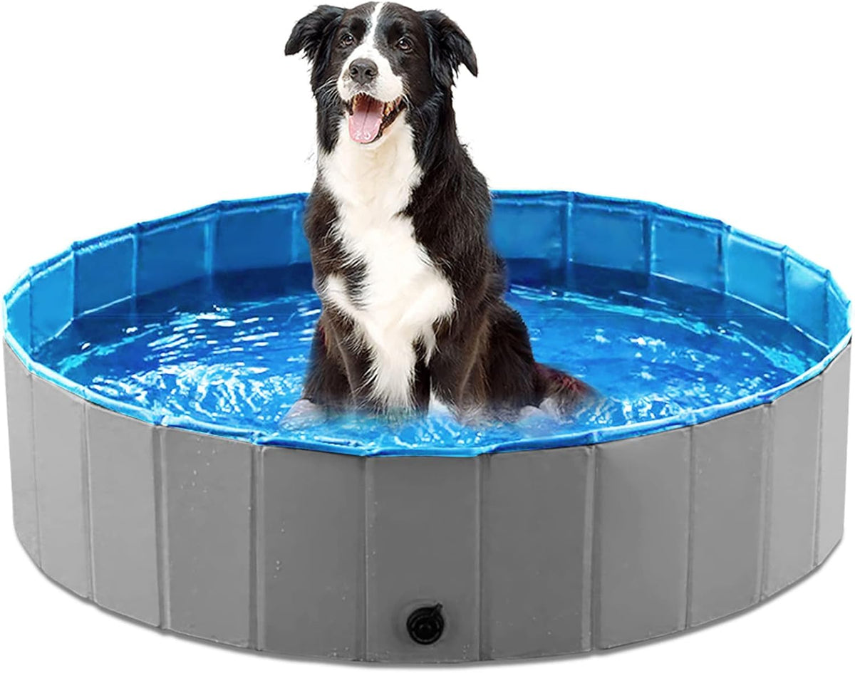 Jasonwell Foldable Dog Pet Bath Pool Collapsible Dog Pet Pool Bathing Tub Kiddie Pool Doggie Wading