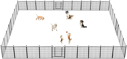 Dog Playpen 32 inch 36 Panels Indoor Outdoor Dog Pen for Medium/Small Dogs Heavy Duty Metal Dog