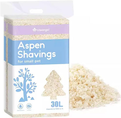 Niteangel Aspen Shaving Hamster Beddings for Syrian Dwarf Hamster Gerbil Mice Degu Rat Rabbit Bunny