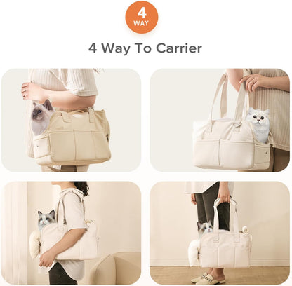 Dog Carriers for Small Dogs, Soft Sided Folding Small Dog Carrier for Dogs Medium Cats Puppies up