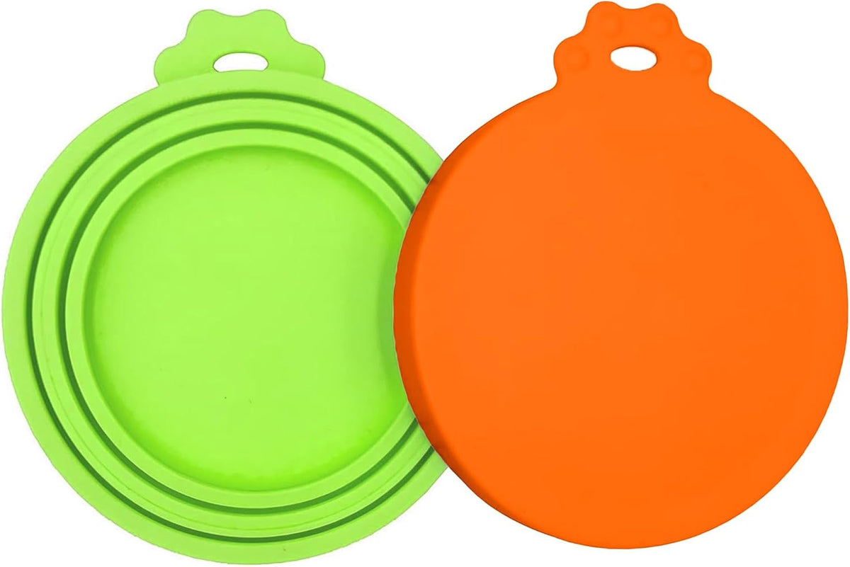 2 Pack Pet Food Can Covers, Silicone Universal Can Lids for Dog & Cat Food, BPA Free, One Fit Most