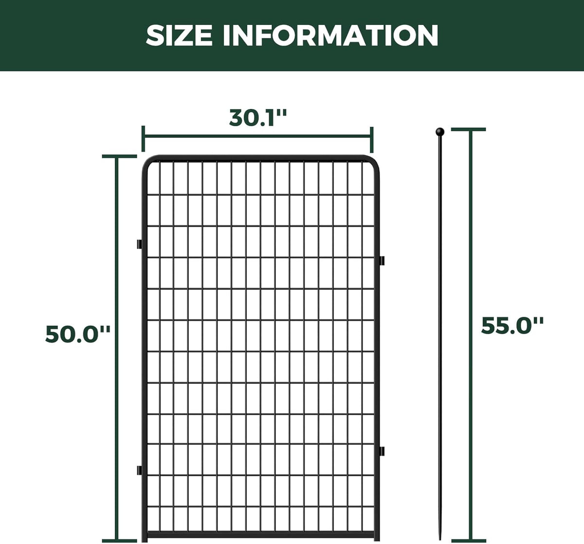 FXW Rollick Unleashed Dog Playpen for Indoor, Yard, RV Camping, 50 inch 2 Panels for Large Dogs