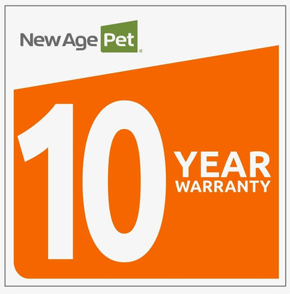 New Age Pet ECOFLEX Dog Crate End Table - Durable Wood-Plastic Composite with Stainless Steel