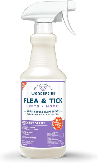 Wondercide - Flea, Tick & Mosquito Spray for Dogs, Cats, and Home - Killer, Control, Prevention