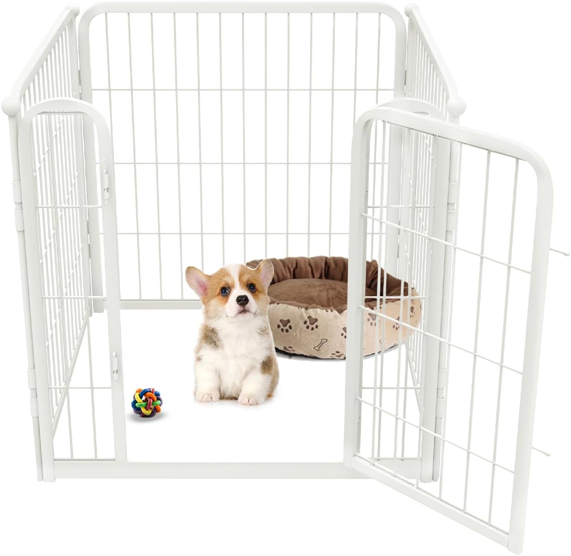 FXW Homeplus Unleashed Indoor Dog Playpen - Stress-Free and Safe Play, Heavy Duty 24 Inch 4 Wire
