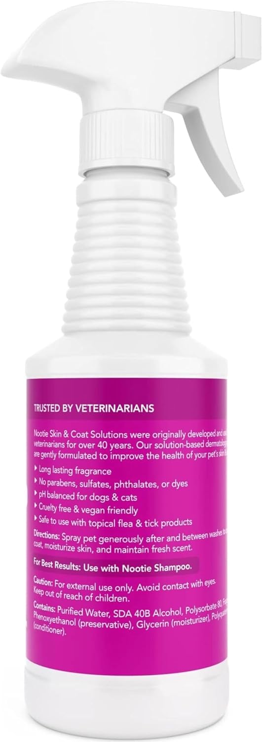 Nootie Daily Spritz Pet Conditioning Spray - Dog Conditioner for Sensitive Skin - No Parabens