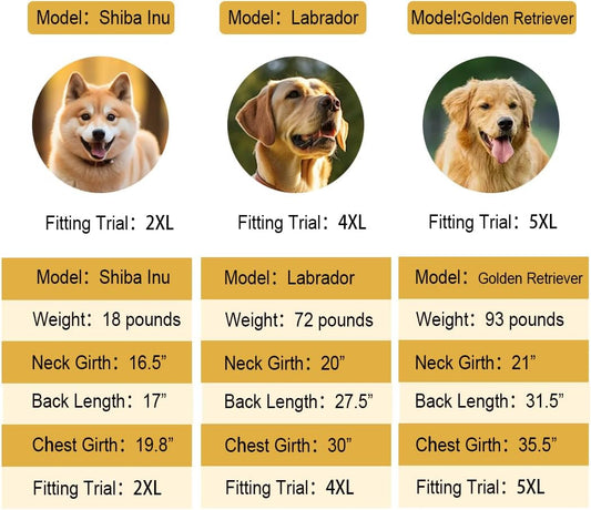 Dog Pyjamas PJS Sweater Clothes and Home Clothing Suitable for Medium to Large Breeds of Dogs, Dog
