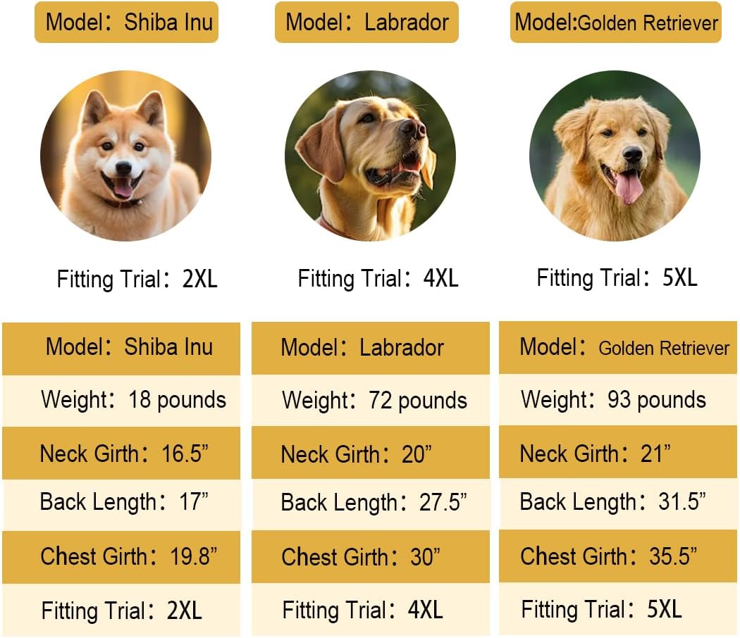 Dog Pyjamas PJS Sweater Clothes and Home Clothing Suitable for Medium to Large Breeds of Dogs, Dog