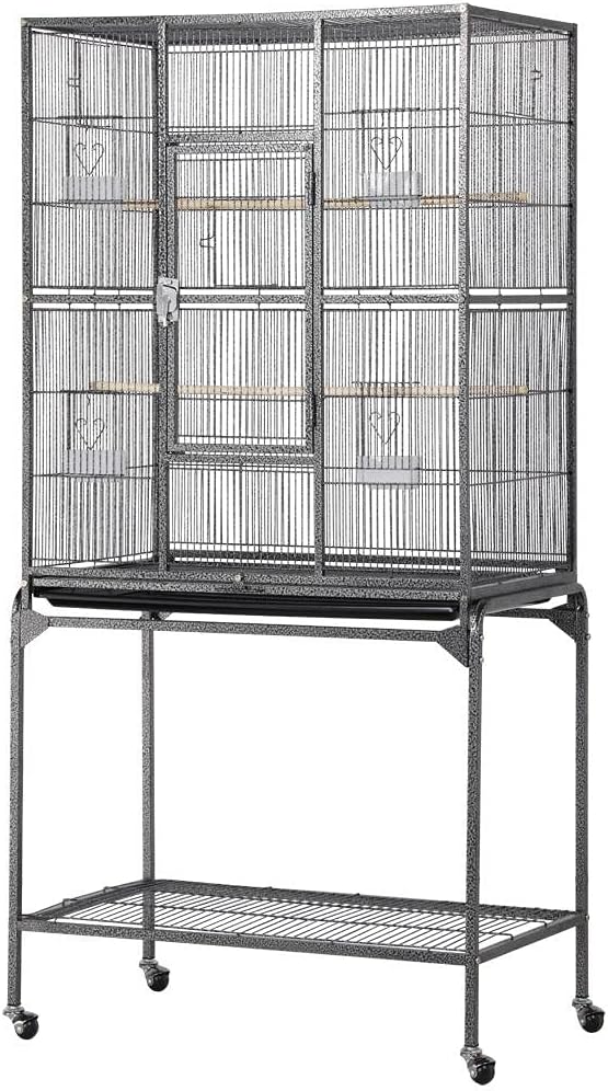 Yaheetech 63'' Detachable Parrot Cage for Cockatiel Sun Parakeet Green Cheek Conure Lovebird Budgie