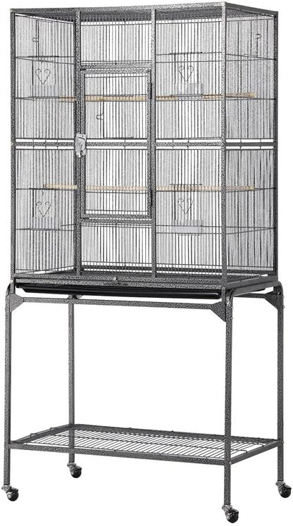 Yaheetech 63'' Detachable Parrot Cage for Cockatiel Sun Parakeet Green Cheek Conure Lovebird Budgie