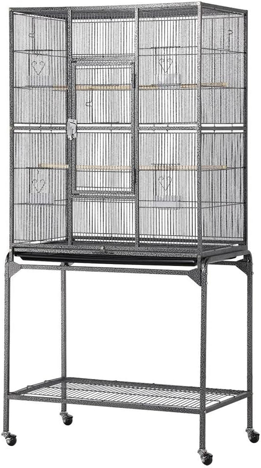 Yaheetech 63'' Detachable Parrot Cage for Cockatiel Sun Parakeet Green Cheek Conure Lovebird Budgie