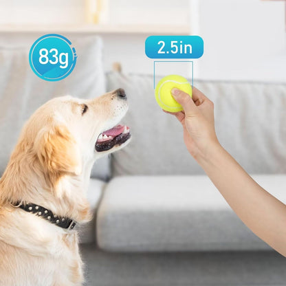 Prime Pets Tennis Balls for Dogs, 2.5 Inch Thick Bouncy Dog Ball, Interactive Dog Toys for Indoor