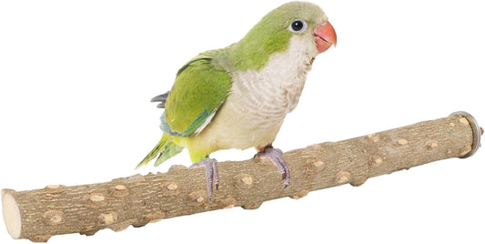 Hypeety Natural Prickly Ash Wood Perch Stand Toy Parrot Stand Holder Paw Grinding Perch Bird Chew