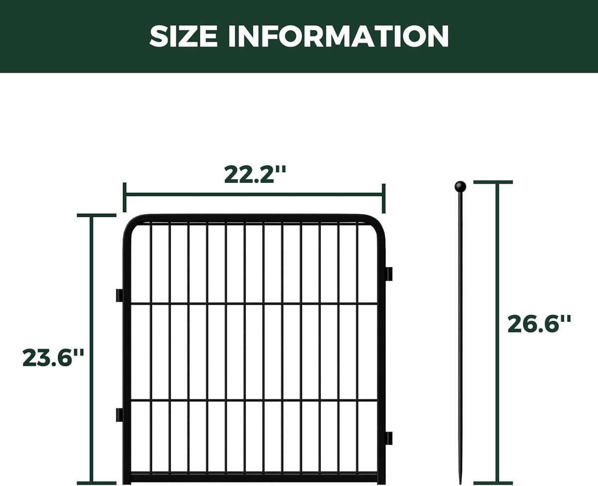 FXW Rollick Unleashed Dog Playpen for Indoor, Yard, RV Camping, 24 inch 2 Panels for Small and