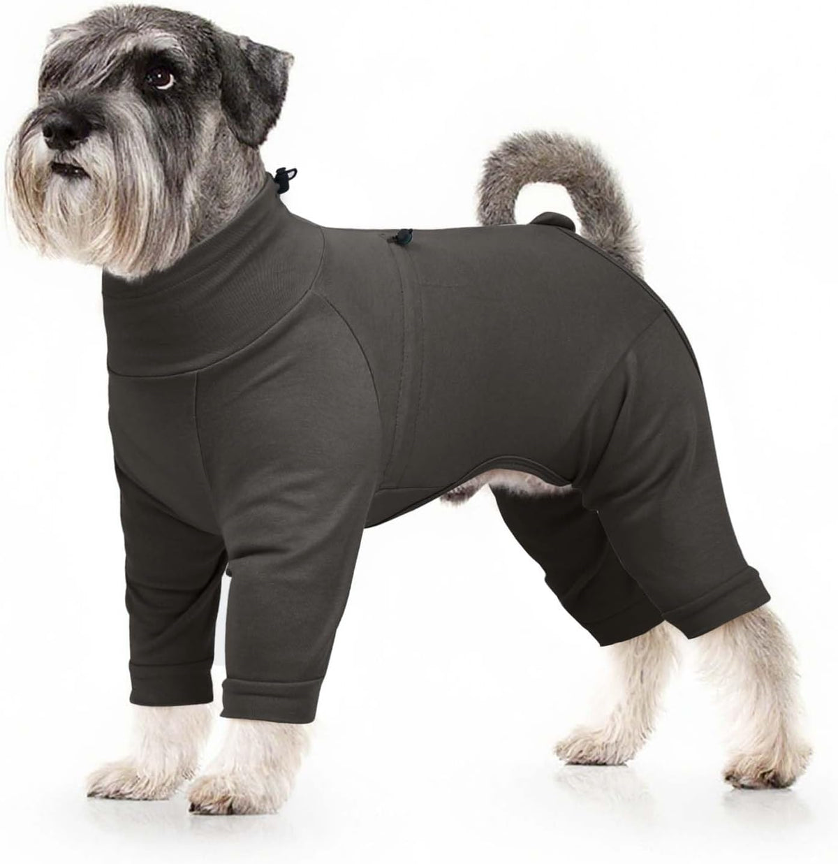 Dog Recovery Suit, Long Sleeve Dogs Pjs for Small Dogs, Easy On/Off Dog Onesies with Back Zipper