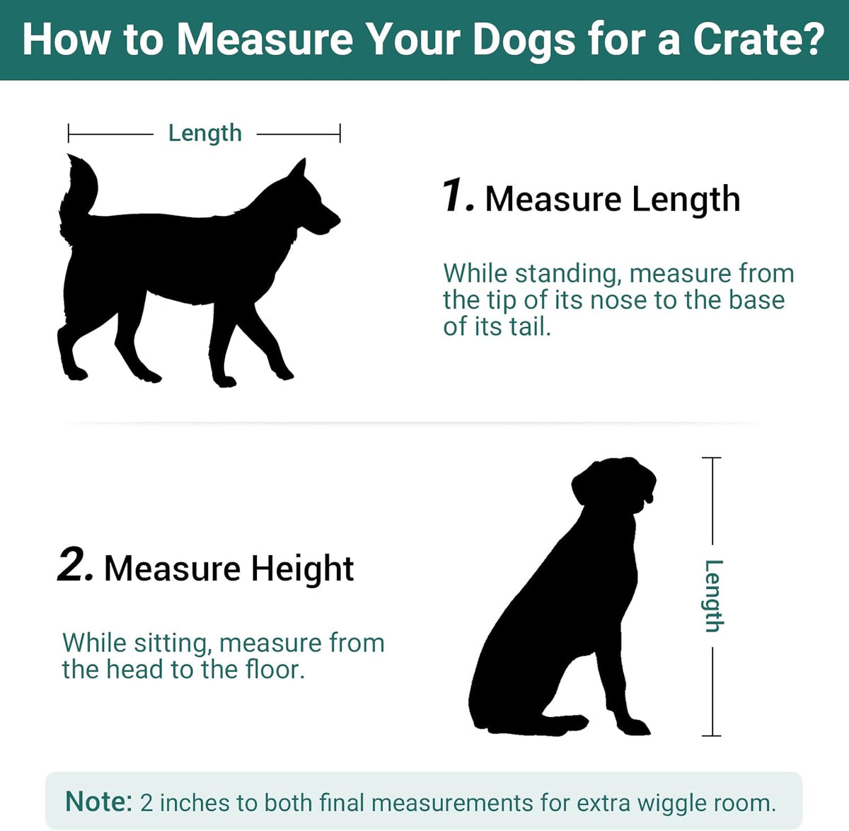 Large Dog Crate with Double Rooms, 72" Heavy Duty Wooden Dog Cage Furniutre Dog Crate Kennel