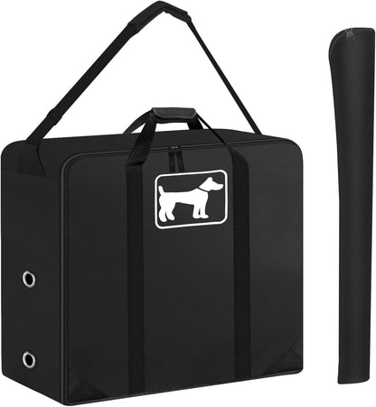 SIRUITON Dog Playpen Storage Bag Fits 24" H 8 Panels and 9 Stakes Suitable for Foldable Exercise