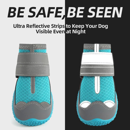 Dog Shoes for Large Dogs, Medium Dog Boots & Paw Protectors for Hardwood Floors, Outdoor Dog