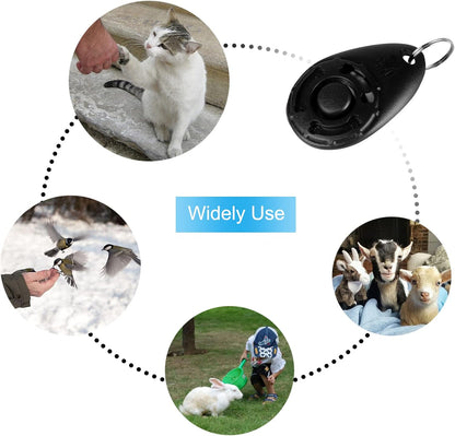 Dog Clicker for Training, 2 Pack Dog Training Clicker, Clicker Dog Training with Wrist Strap, Pet