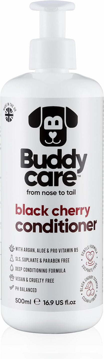 Black Cherry Dog Conditioner (16.90oz) Made with Aloe Vera, Argan Oil & Pro Vitamin B5 | Detangle