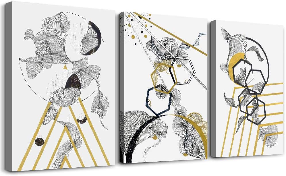 modern Abstract painting Canvas Wall Art for Living Room Wall Artworks Bedroom Decoration, 3 piece