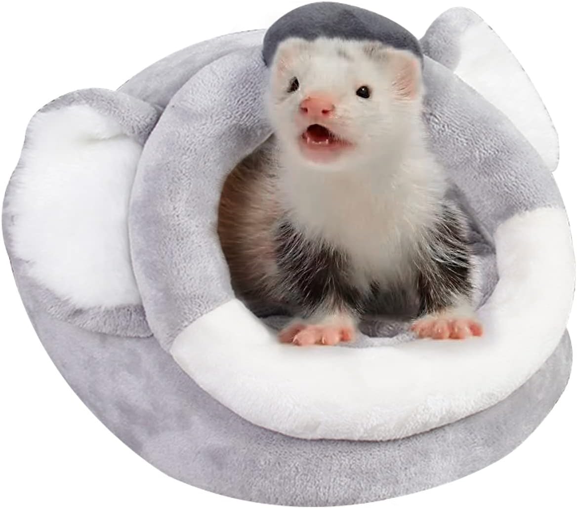 LEFTSTARER Guinea Pig Rat Bed and Hideout for Ferret Hedgehog Sleep and Hide, Hamster Small Pet