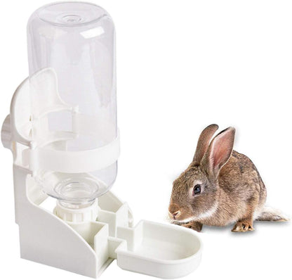 kathson Rabbit Water Bottle, 17oz Hanging Water Fountain Automatic Dispenser No Leak WaterFeeder