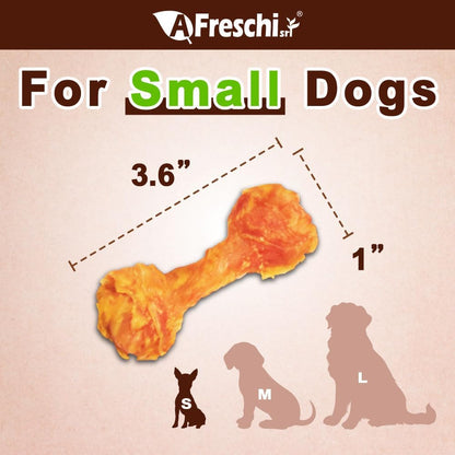 Afreschi Turkey Tendon Bone (S) 6 Pieces per Pack, USA-Sourced Turkey Tendon, All Natural Human
