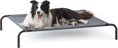 Love's cabin Elevated Cooling Dog Bed for Large Dogs, Portable Indoor & Outdoor Raised Pet Dog Cat