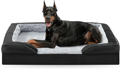 FURTIME Orthopedic Dog Bed for Extra Large Dogs - XL Plus Waterproof Dog Sofa Beds, Supportive Foam