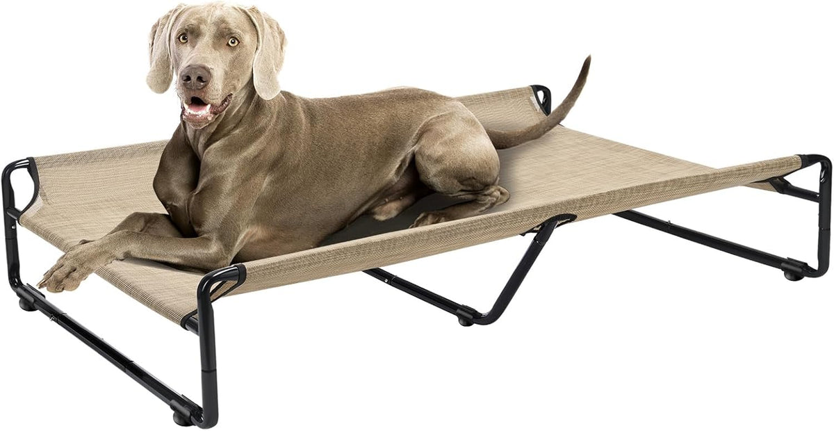 Veehoo Original Outdoor Elevated Dog Bed, Cooling Raised Dog Cot for Large Dogs, Portable Standing