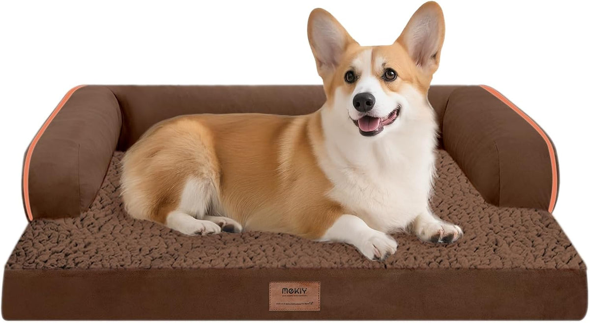 Dog Bed Medium Size Dog-Orthopedic Waterproof Bed for Dogs,Foam Couch Sofa with Washable Removable